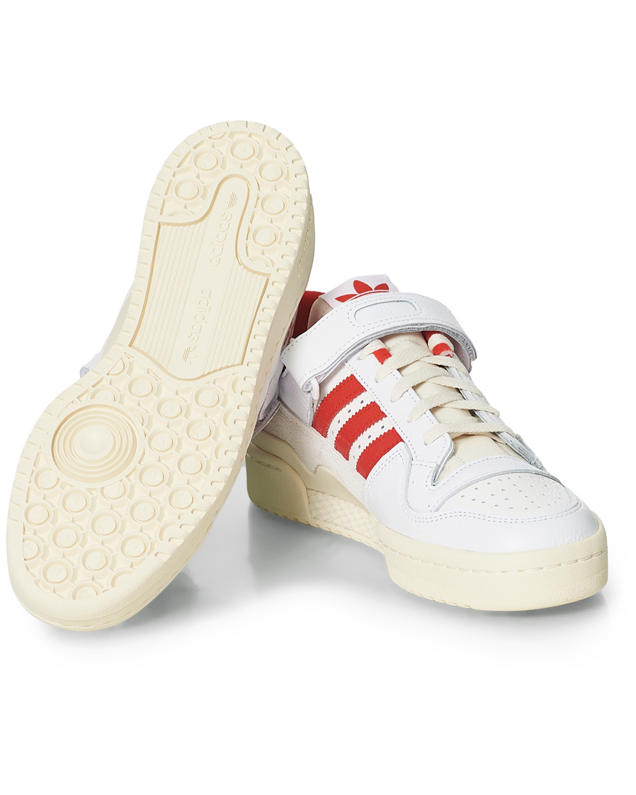 Herre | adidas Originals Forum 84 Low Sneaker White/Red | adidas Originals | Forum 84 Low Sneaker White/Red