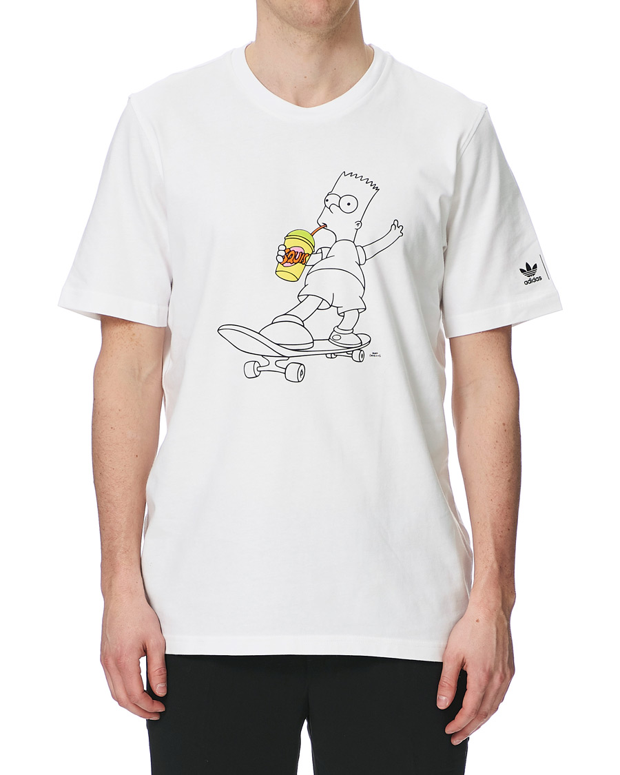 Herre | T-Shirts | adidas Originals | The Simpsons Crew Neck Tee White