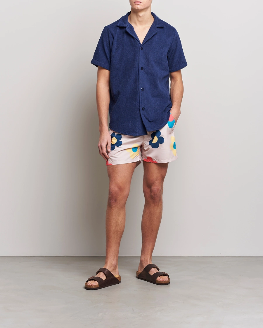 Herre | Badebukser | OAS | Printed Swimshorts Daisy