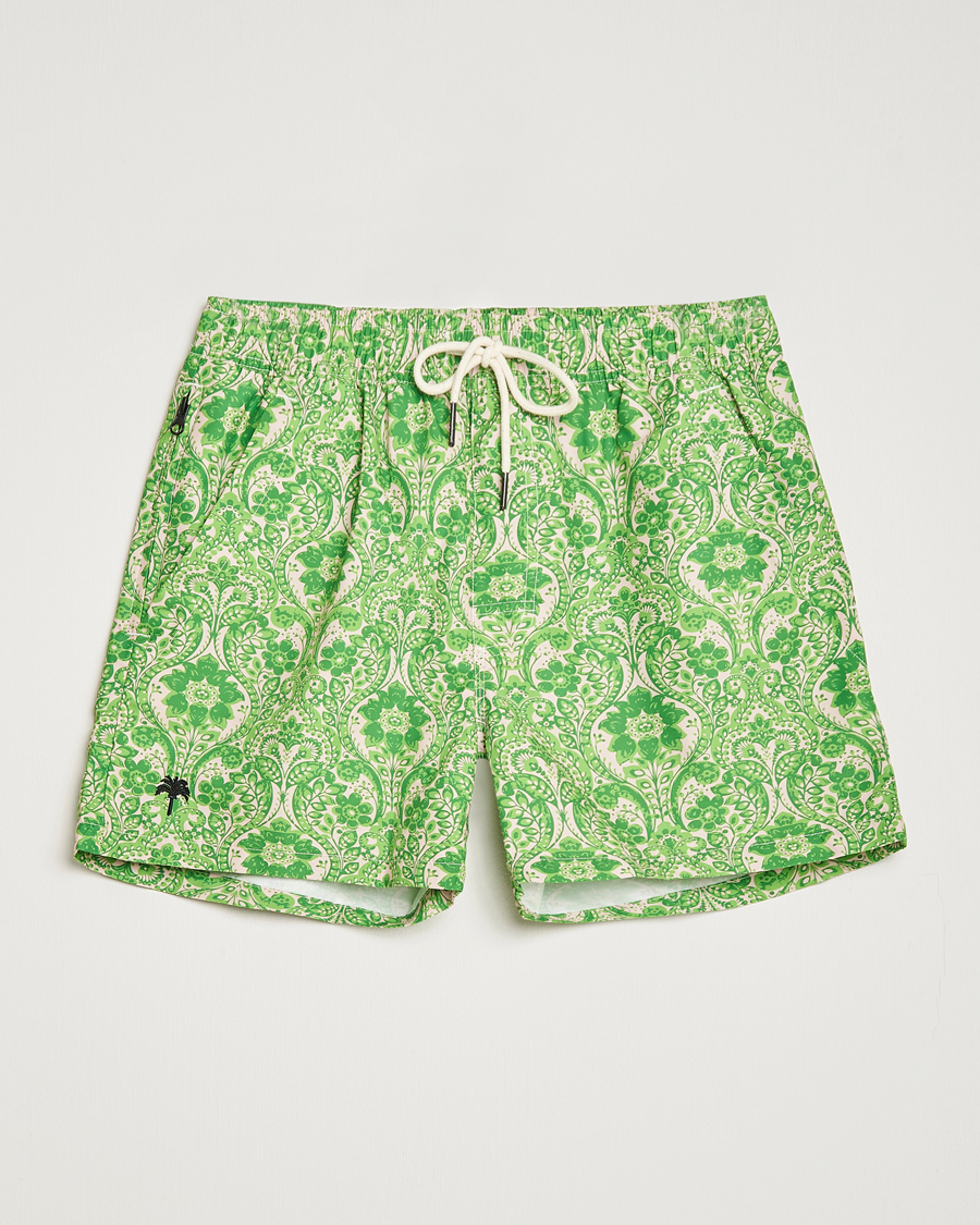 Herre | Badebukser | OAS | Printed Swim Shorts Greenie
