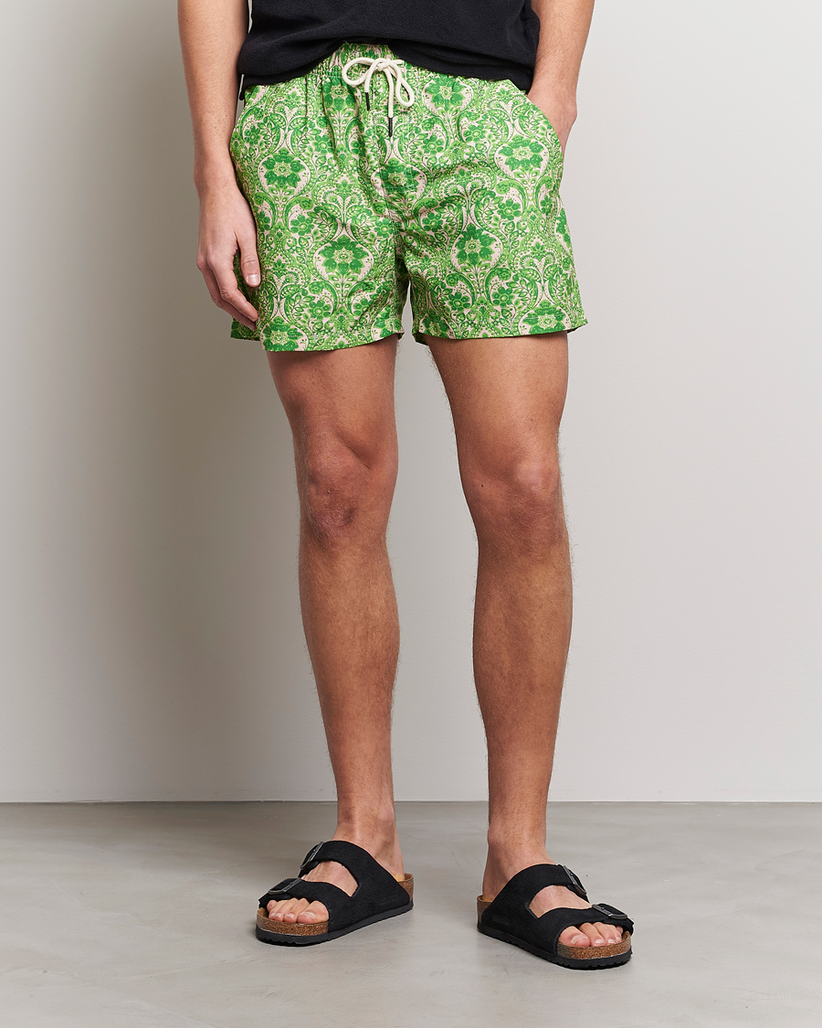 Herre | Badebukser | OAS | Printed Swim Shorts Greenie