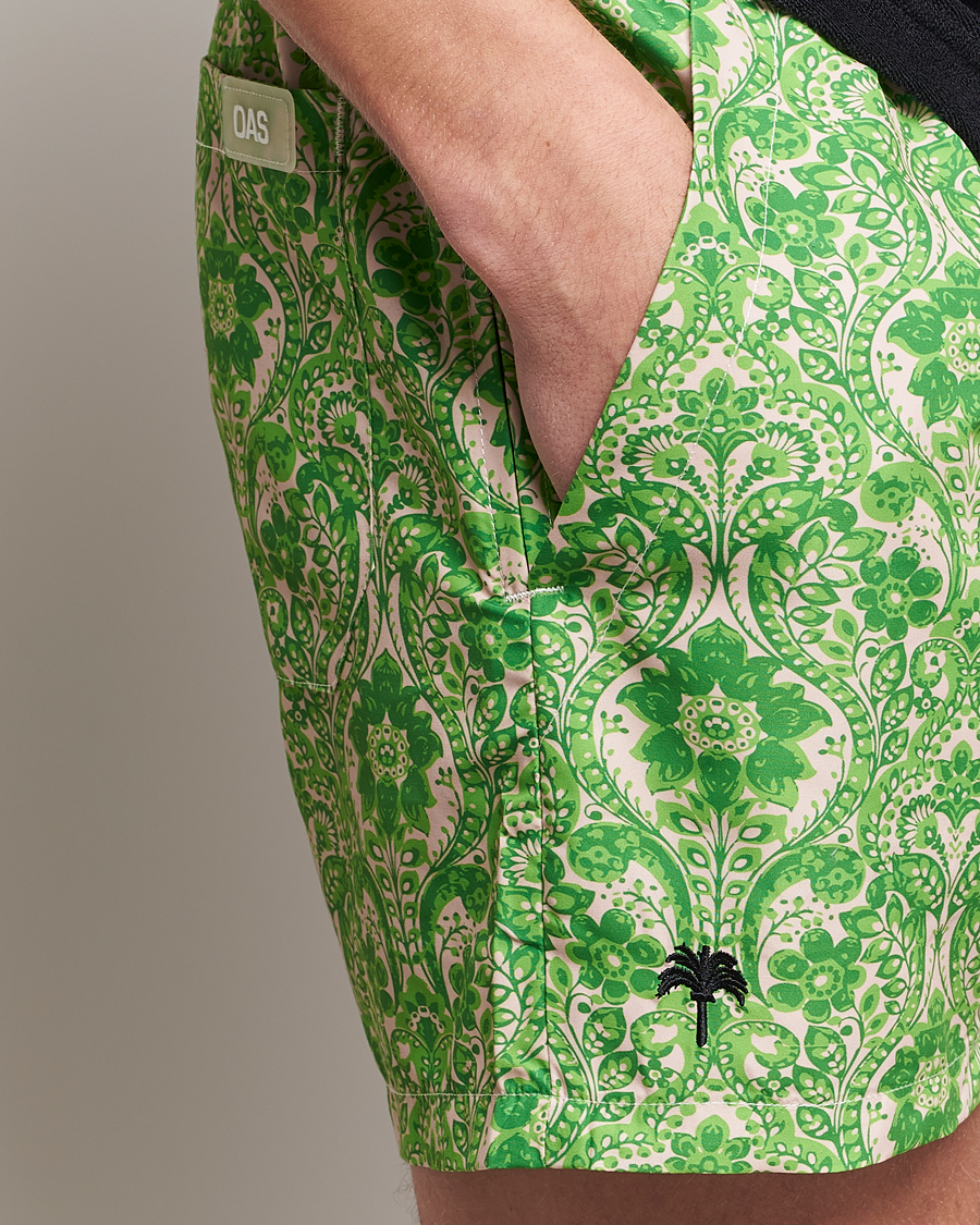 Herre | Badebukser | OAS | Printed Swim Shorts Greenie