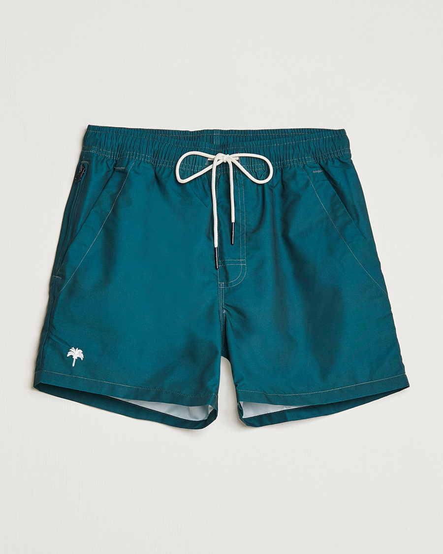 Herre | Badebukser | OAS | Plain Swimshorts Dark Green