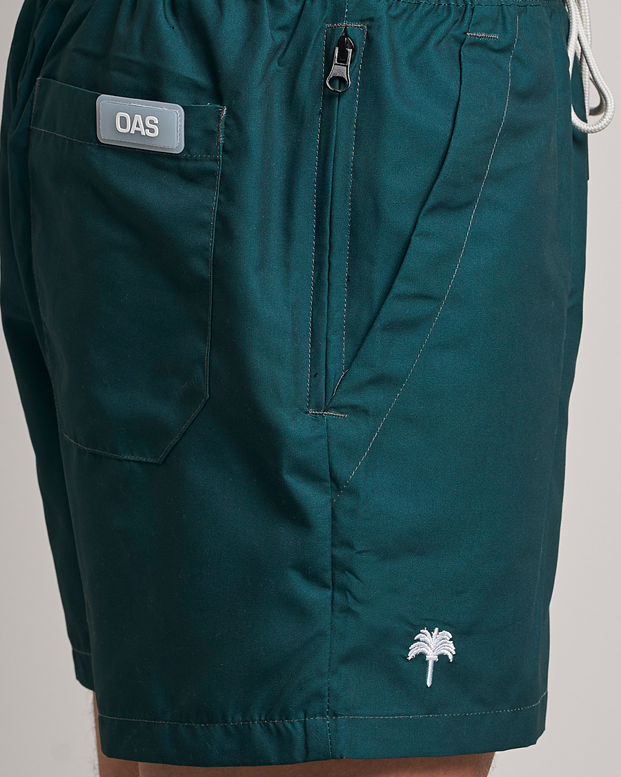 Herre | Badebukser | OAS | Plain Swimshorts Dark Green