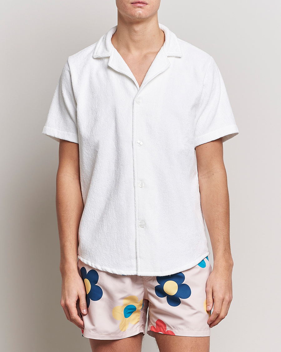 Herre | Kortærmede skjorter | OAS | Terry Cuba Short Sleeve Shirt White