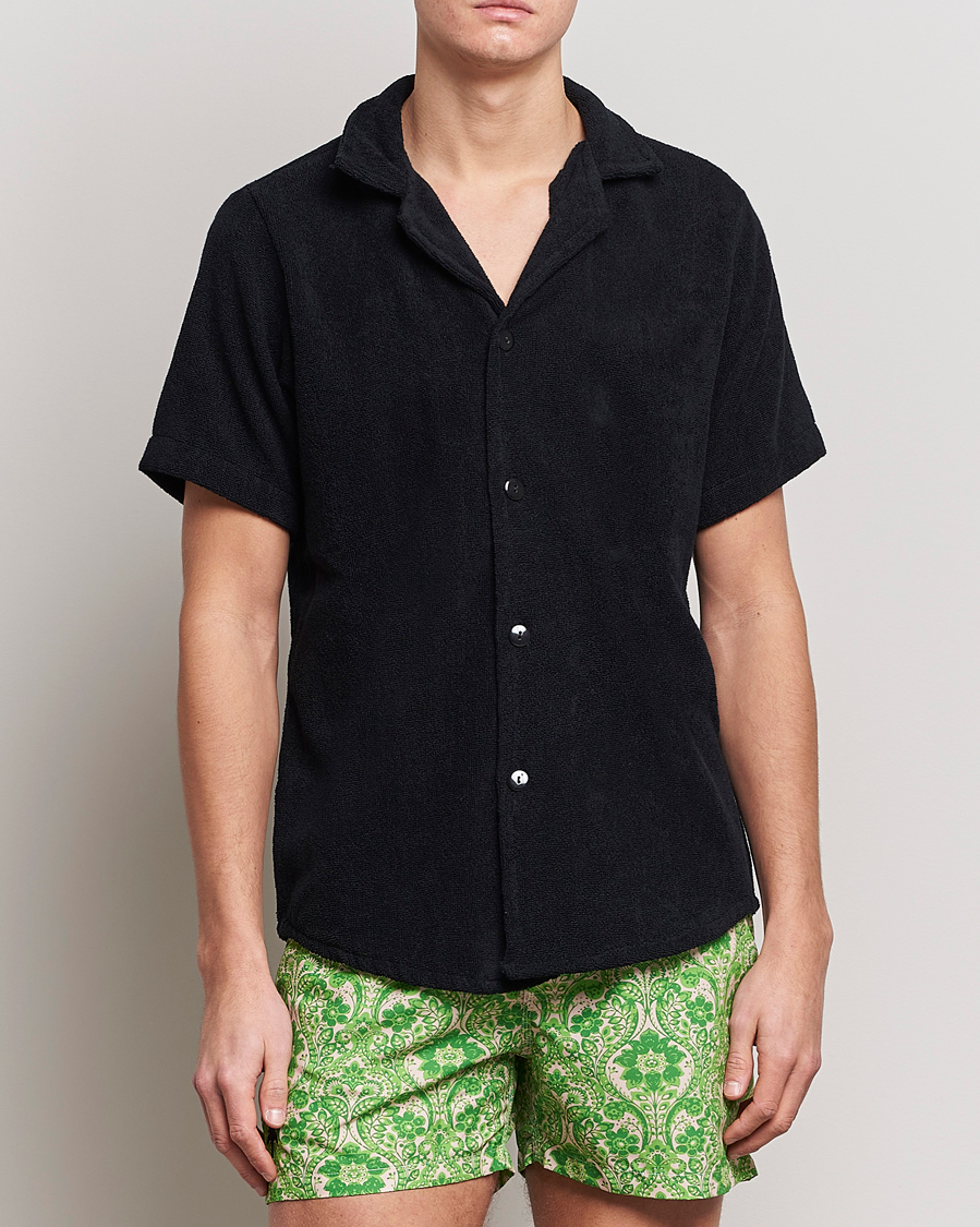 Herre | Terry | OAS | Terry Cuba Short Sleeve Shirt Black