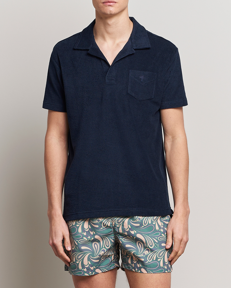 Herre | Polotrøjer | OAS | Short Sleeve Terry Polo Navy