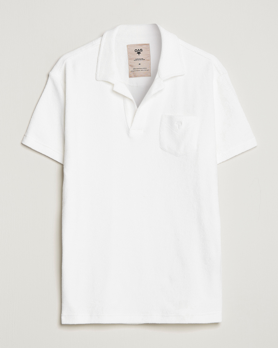Herre | Polotrøjer | OAS | Short Sleeve Terry Polo White