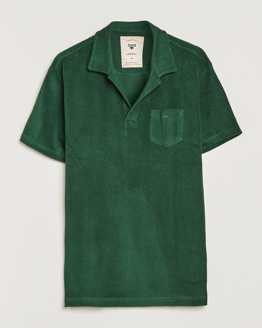 Herre | Polotrøjer | OAS | Short Sleeve Terry Polo Dark Green