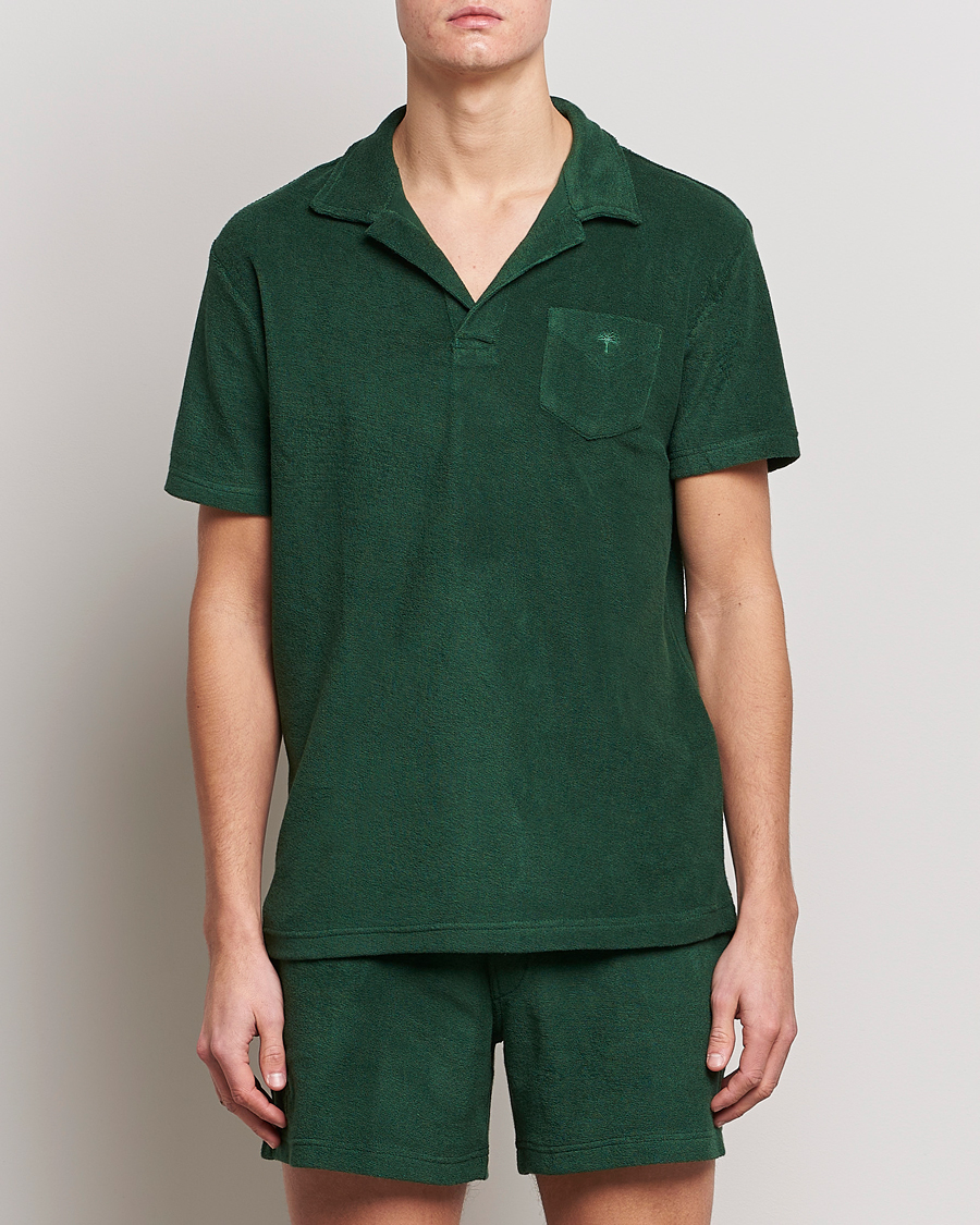 Herre | Polotrøjer | OAS | Short Sleeve Terry Polo Dark Green