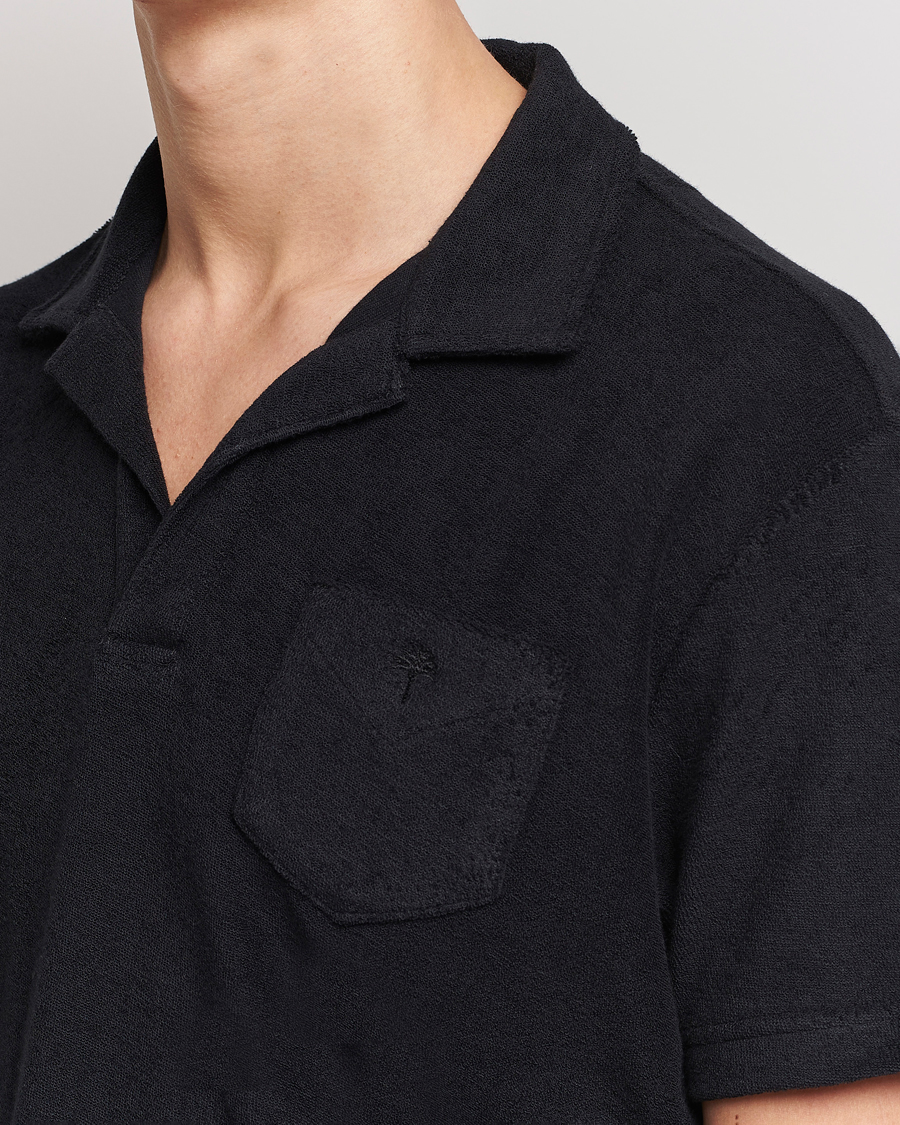 Herre | Polotrøjer | OAS | Short Sleeve Terry Polo Black