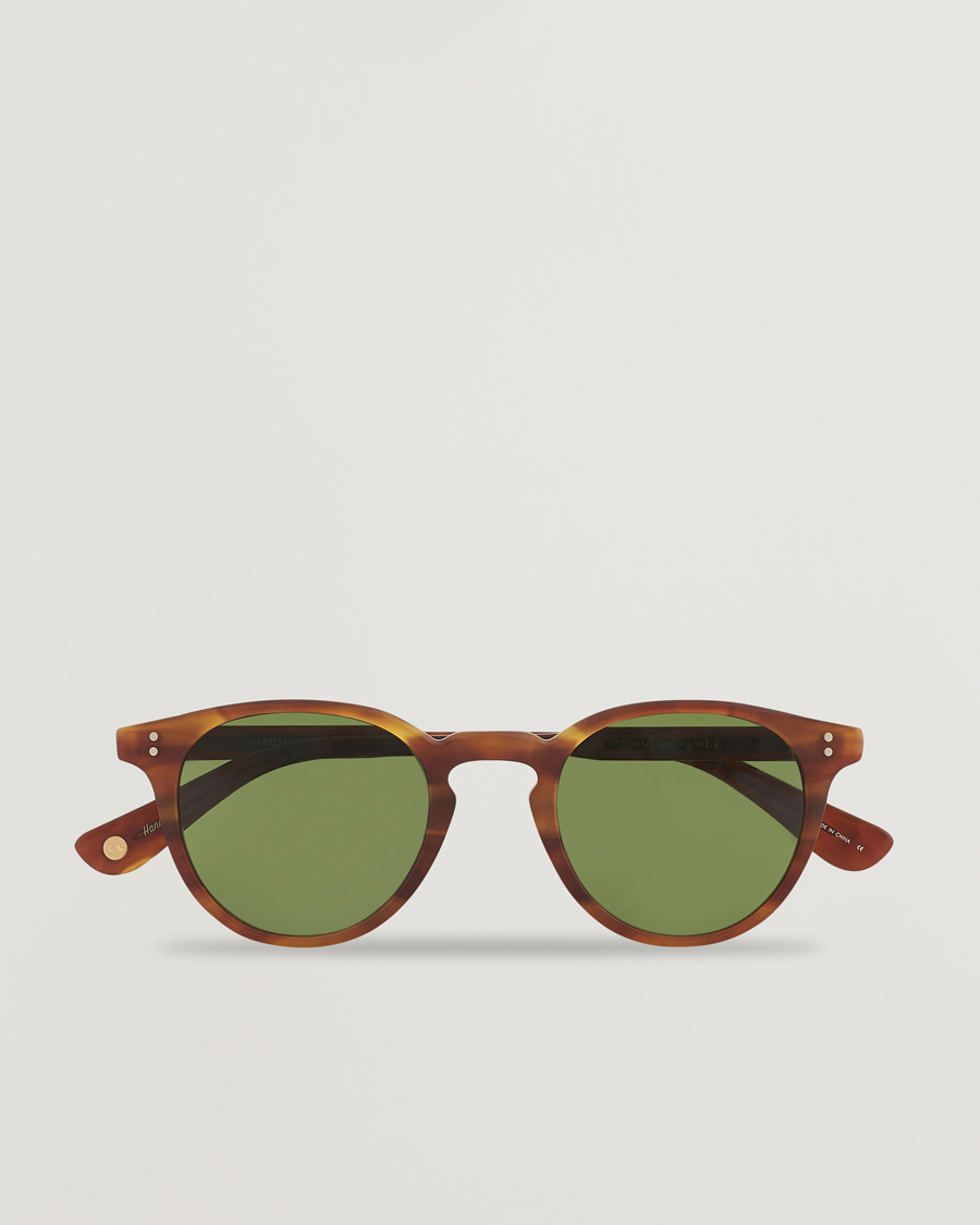 Herre | Garrett Leight Clement Sunglasses Matte Honey/Pure Green | Garrett Leight | Clement Sunglasses Matte Honey/Pure Green