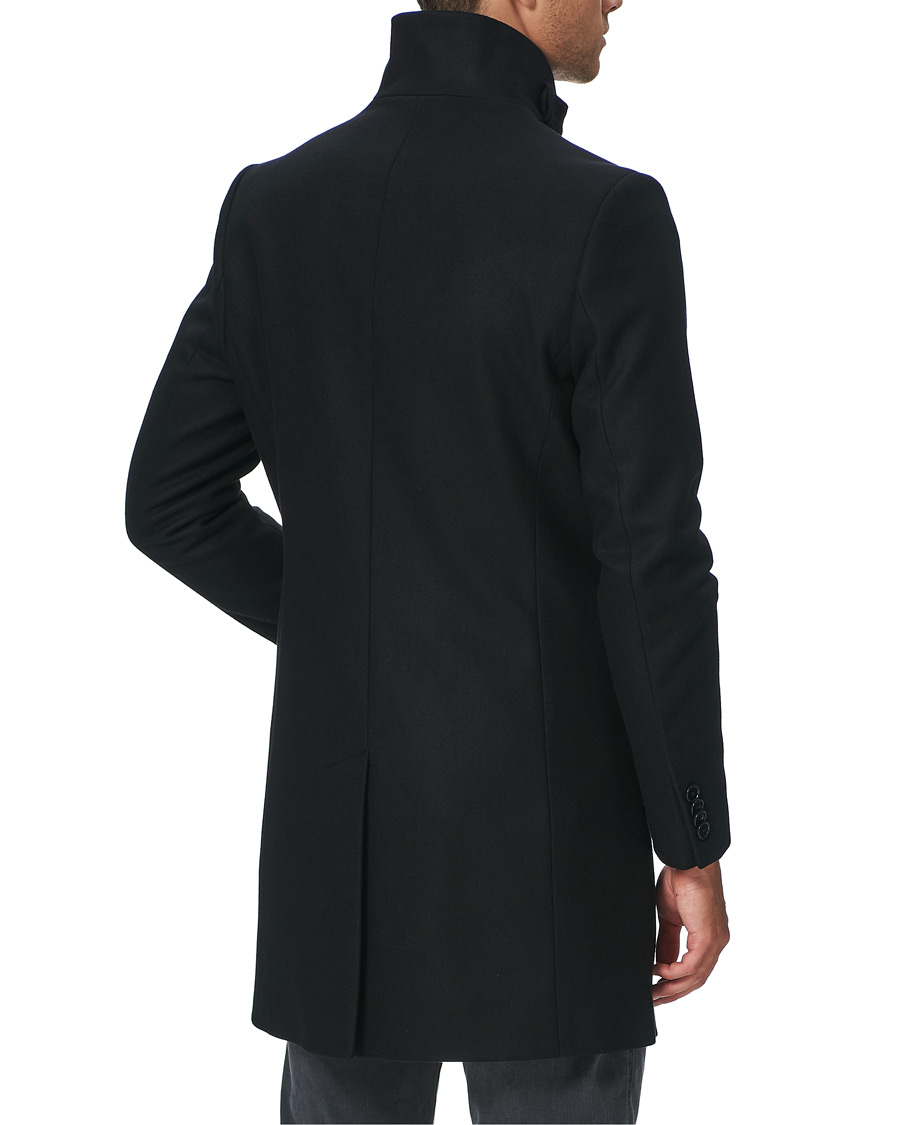 Herre | Jakker | J.Lindeberg | Holger Compact Melton Coat Black