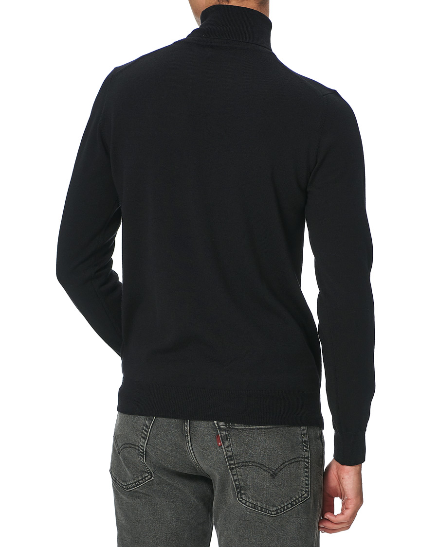 Herre | Trøjer | J.Lindeberg | Lyd True Merino Turtleneck Black