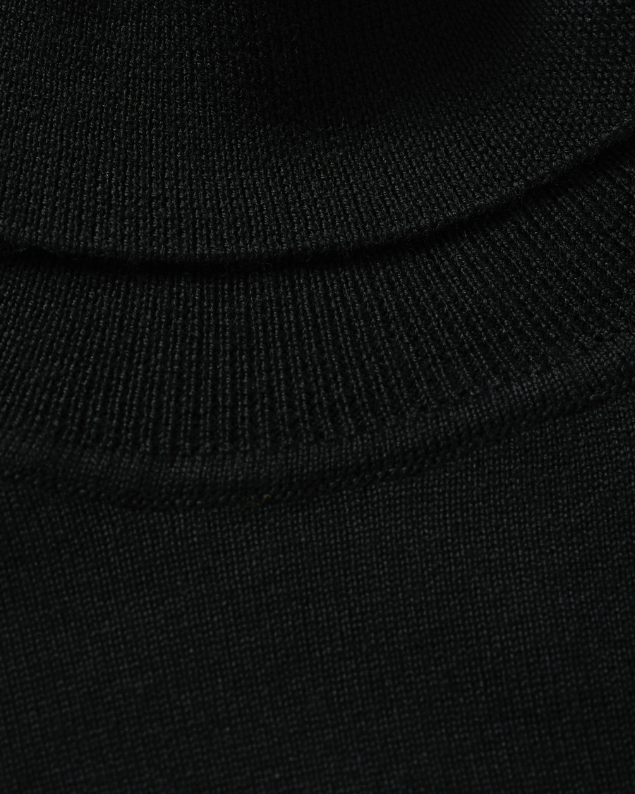 Herre | Trøjer | J.Lindeberg | Lyd True Merino Turtleneck Black
