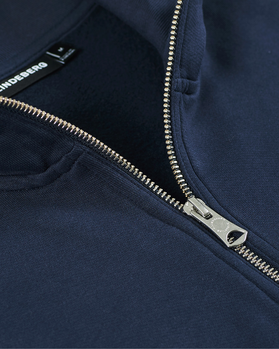 Herre | Trøjer | J.Lindeberg | Chip Half Zip Sweater Navy