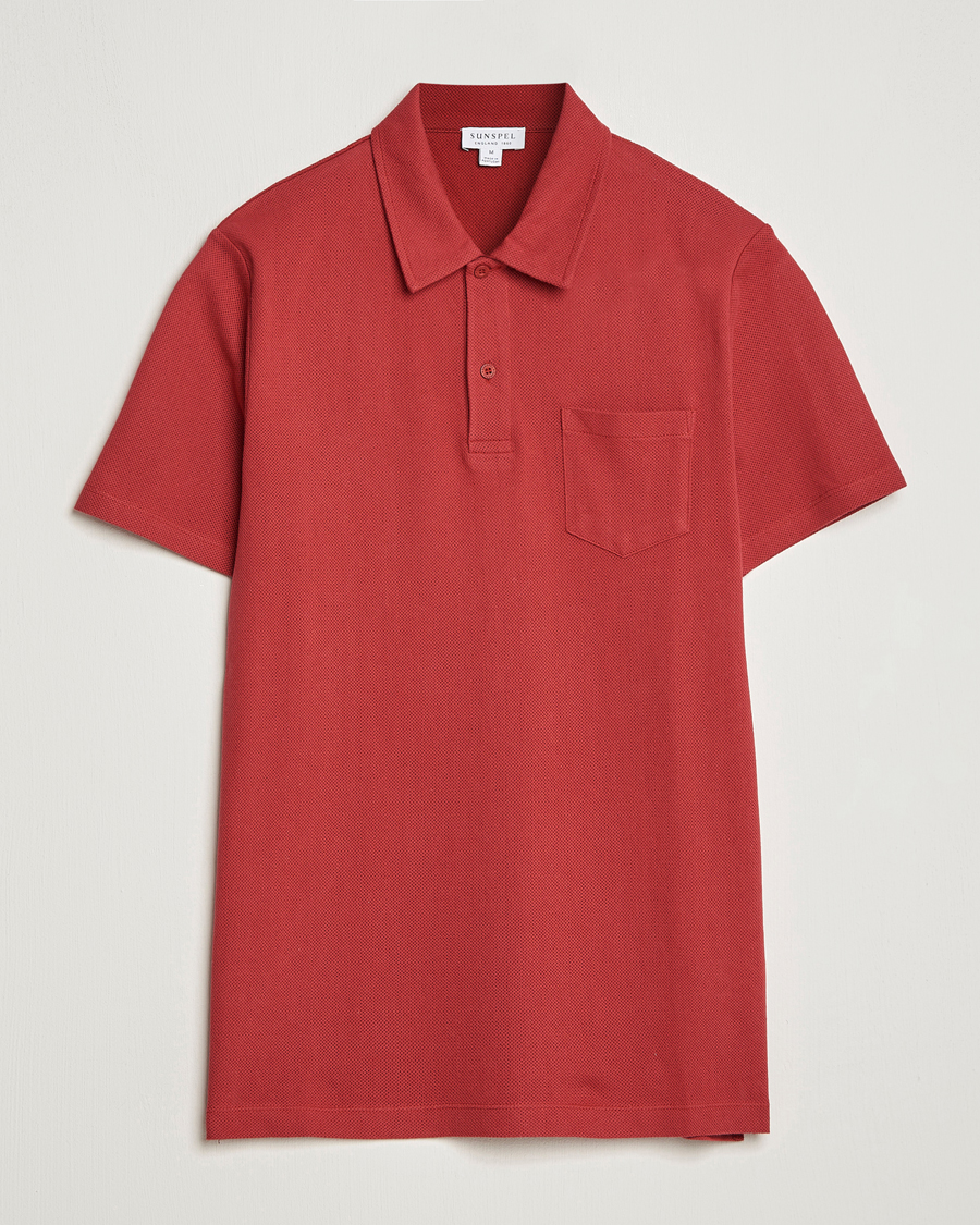 Herre | Polotrøjer | Sunspel | Riviera Polo Shirt Wine