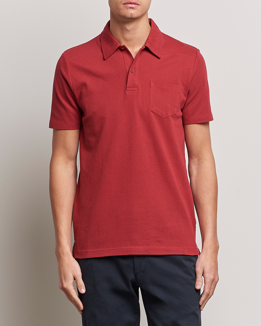 Herre | Udsalg | Sunspel | Riviera Polo Shirt Wine