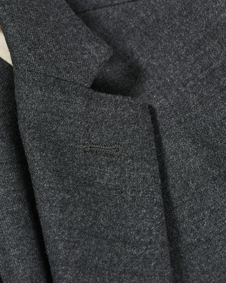 Herre | Blazere & jakker | Barena | Borgo Unconstructed Flannel Blazer Grey Melange