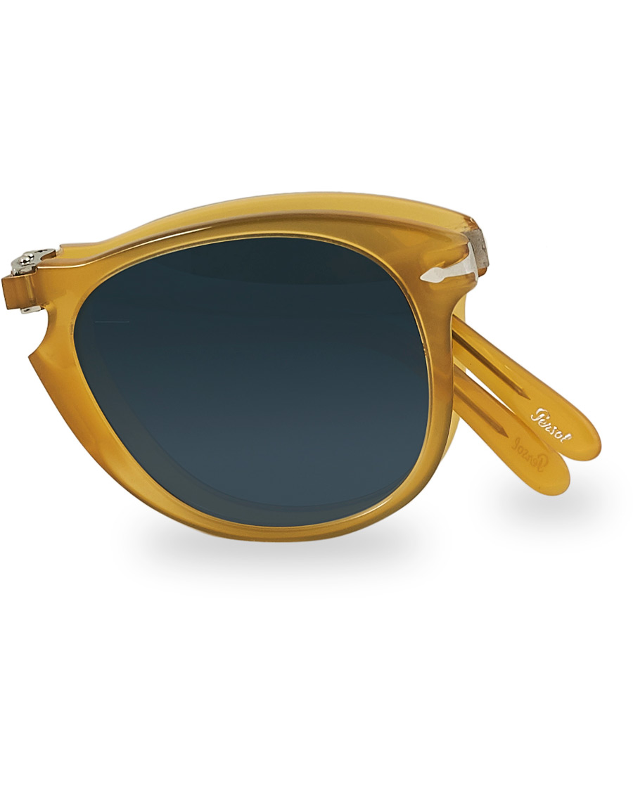 Herre | Persol 0OPO0714 Steve McQueen Sunglasses Opla Yellow/Blue | Persol | 0OPO0714 Steve McQueen Sunglasses Opla Yellow/Blue