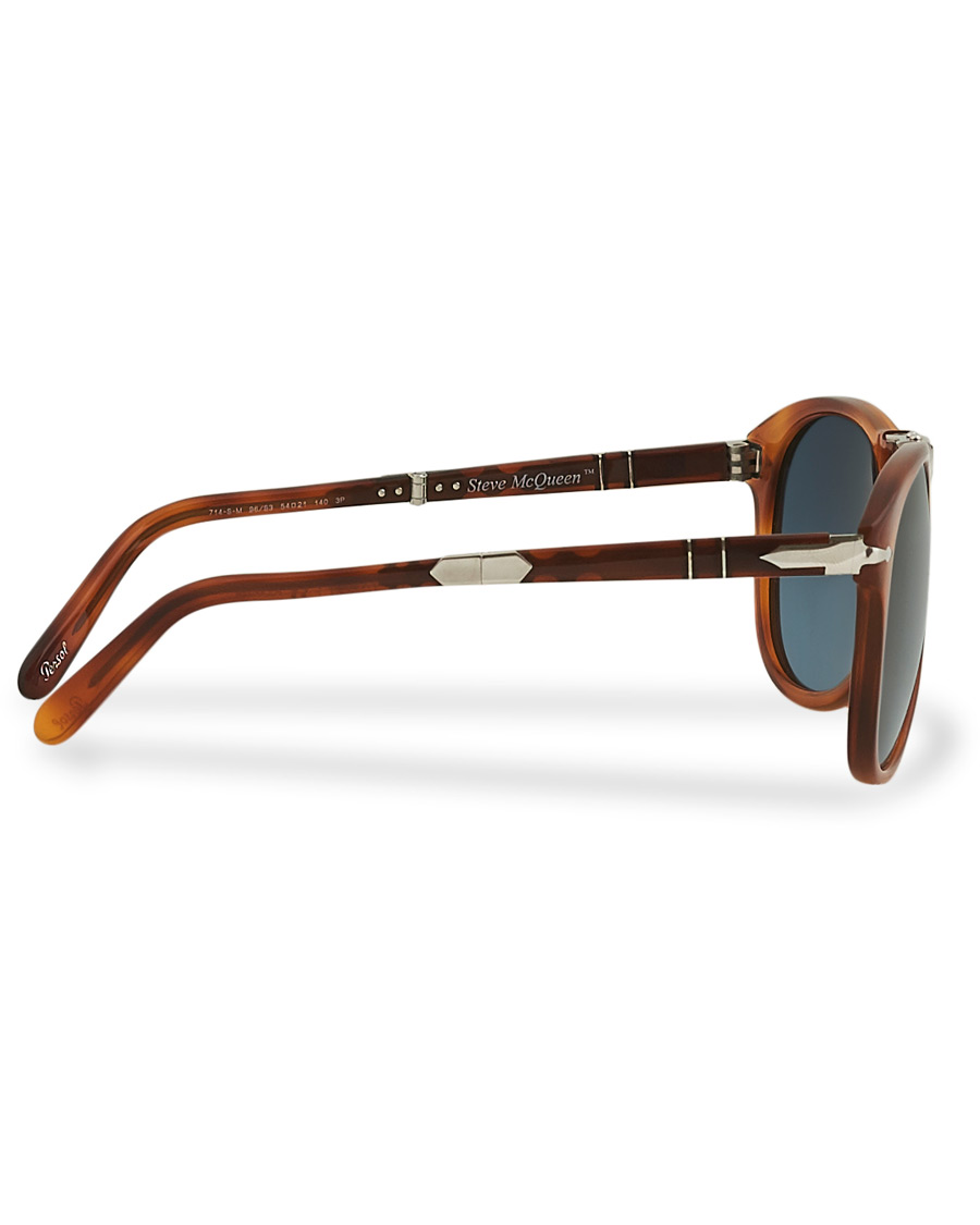Herre | Persol 0OPO0714 Steve McQueen Sunglasses Light Havana/Blue | Persol | 0OPO0714 Steve McQueen Sunglasses Light Havana/Blue