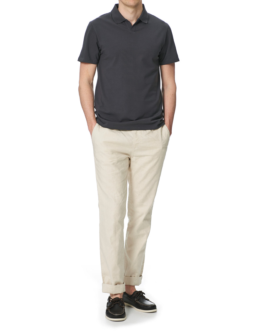 Herre | Polotrøjer | Filippa K | Soft Lycra Polo T-Shirt Metal