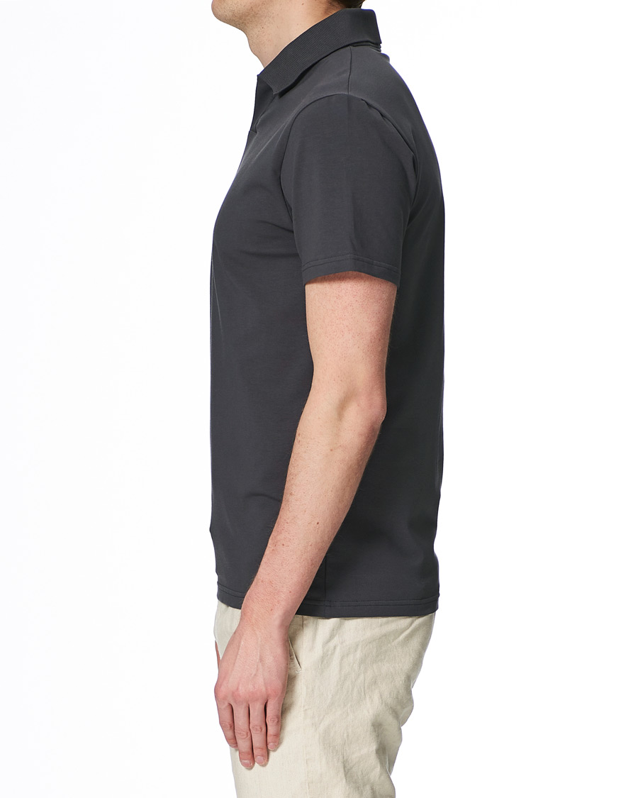 Herre | Polotrøjer | Filippa K | Soft Lycra Polo T-Shirt Metal