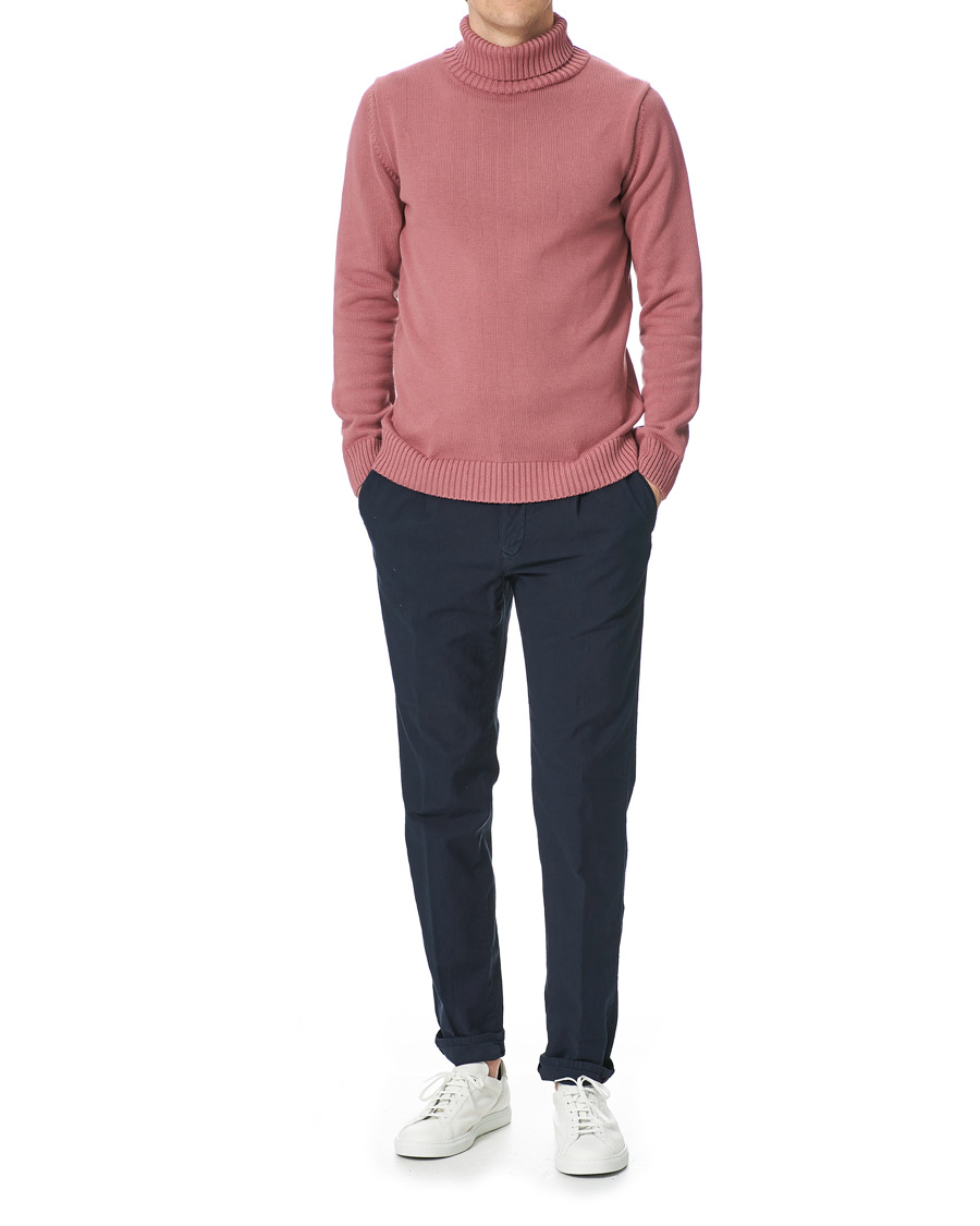 Herre | Trøjer | Stenströms | Heavy Cotton Rollneck Dusty Pink