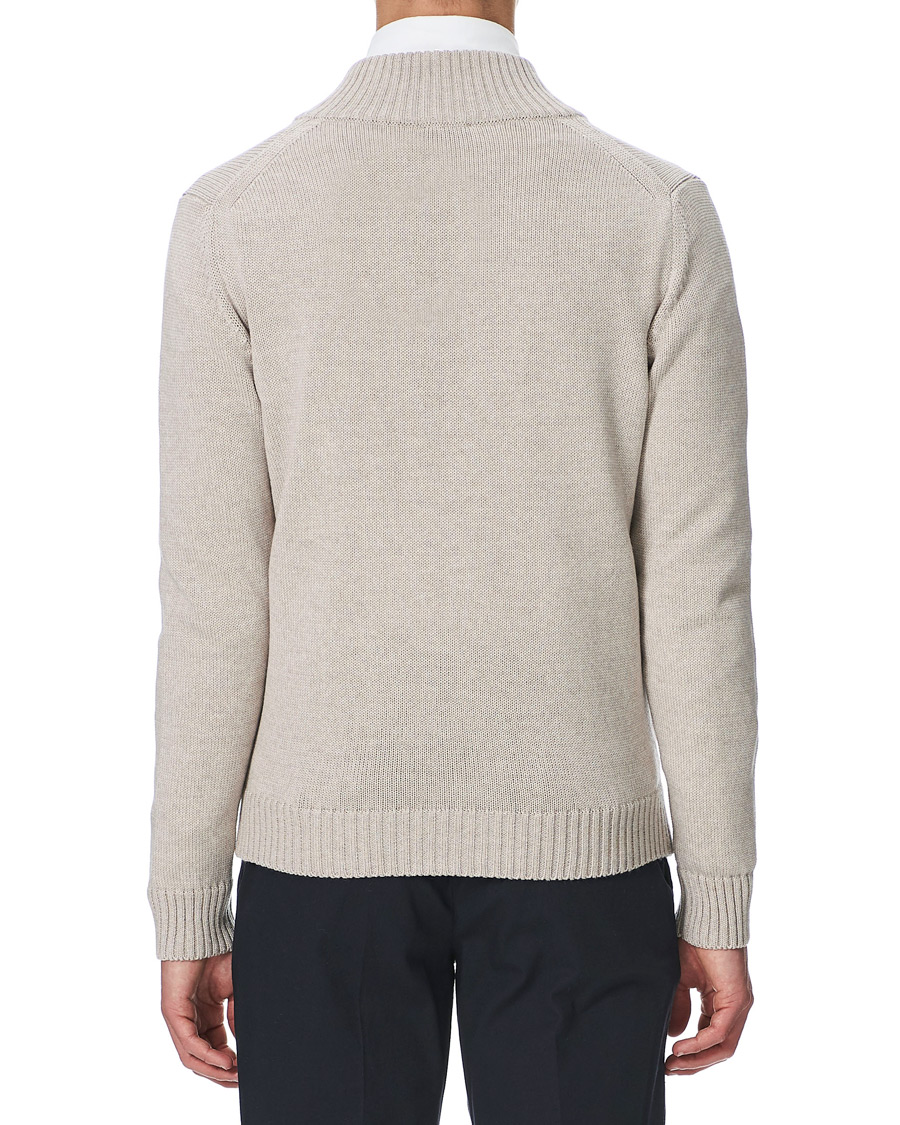 Herre | Trøjer | Stenströms | Heavy Merino Wool Cardigan Beige
