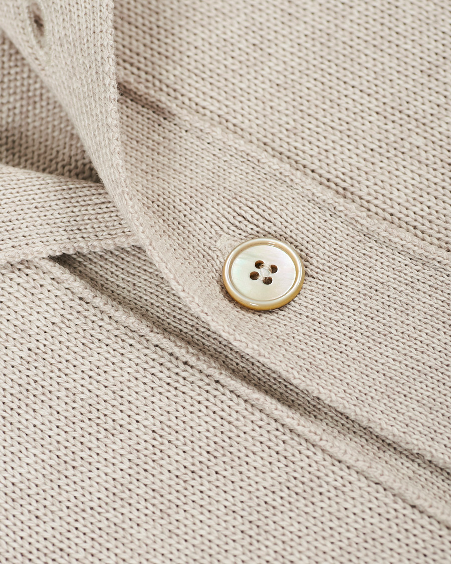 Herre | Trøjer | Stenströms | Heavy Merino Wool Cardigan Beige
