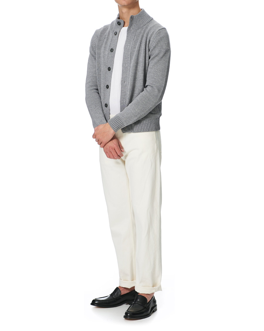 Herre | Trøjer | Stenströms | Heavy Merino Wool Cardigan Grey