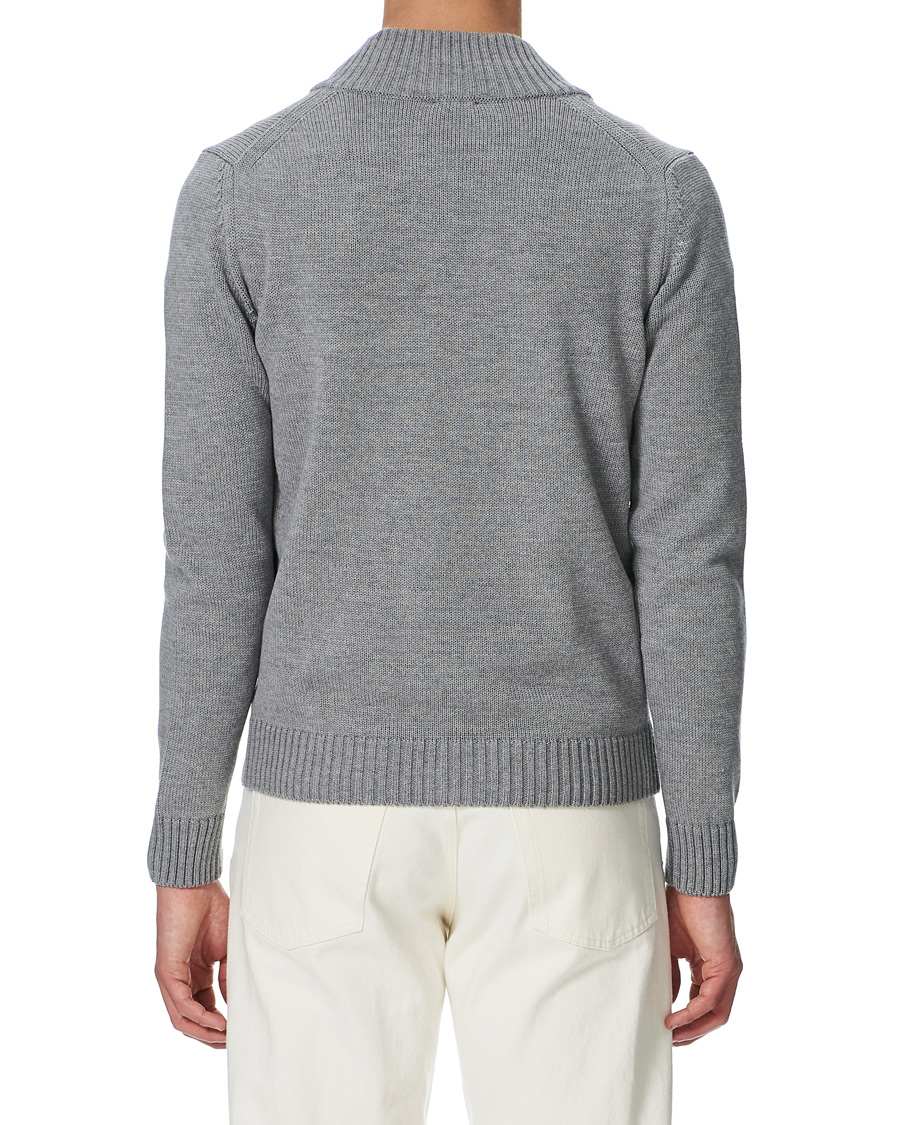 Herre | Trøjer | Stenströms | Heavy Merino Wool Cardigan Grey