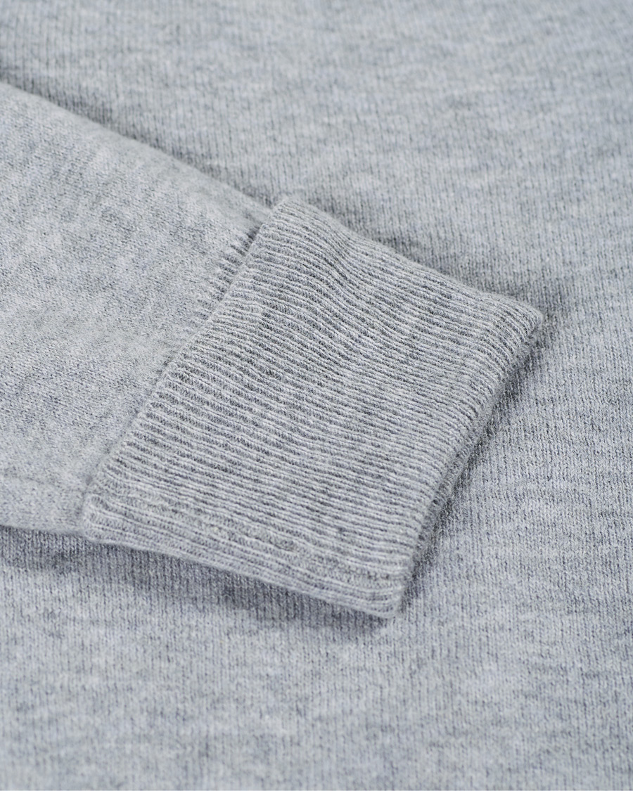 Herre | Trøjer | Stenströms | Washed Merino Deep V-Neck Grey