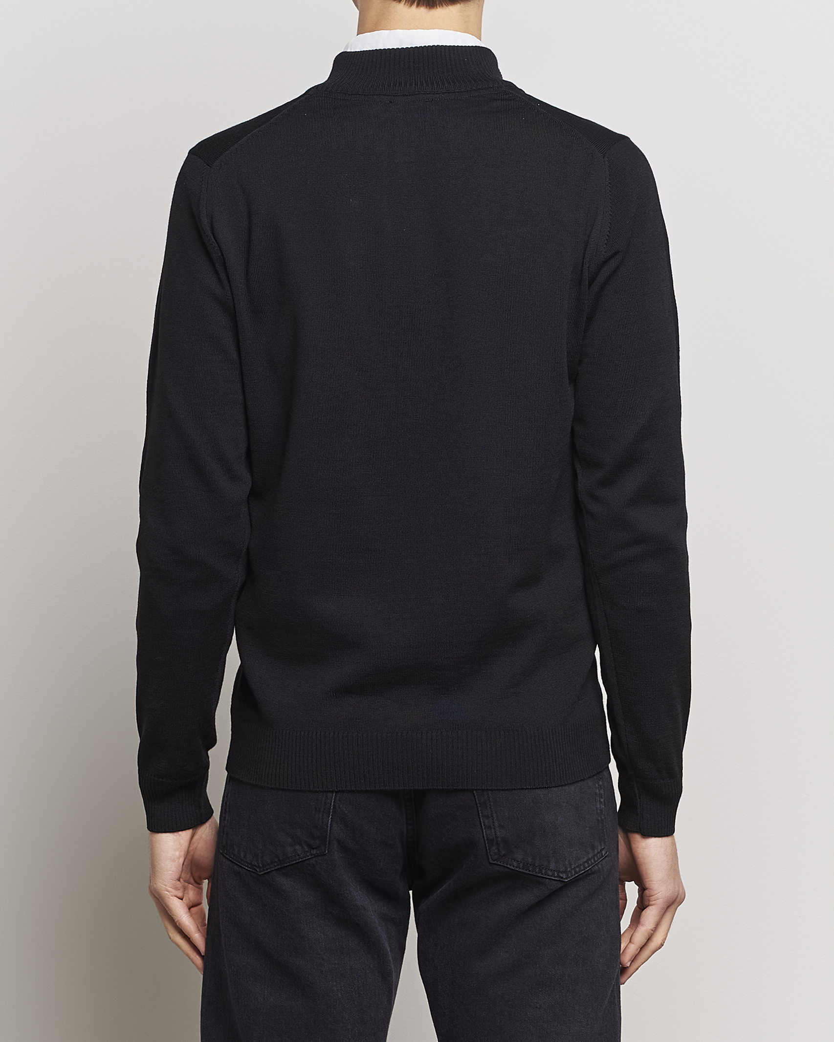 Herre | Trøjer | Stenströms | Merino Half-Zip Black