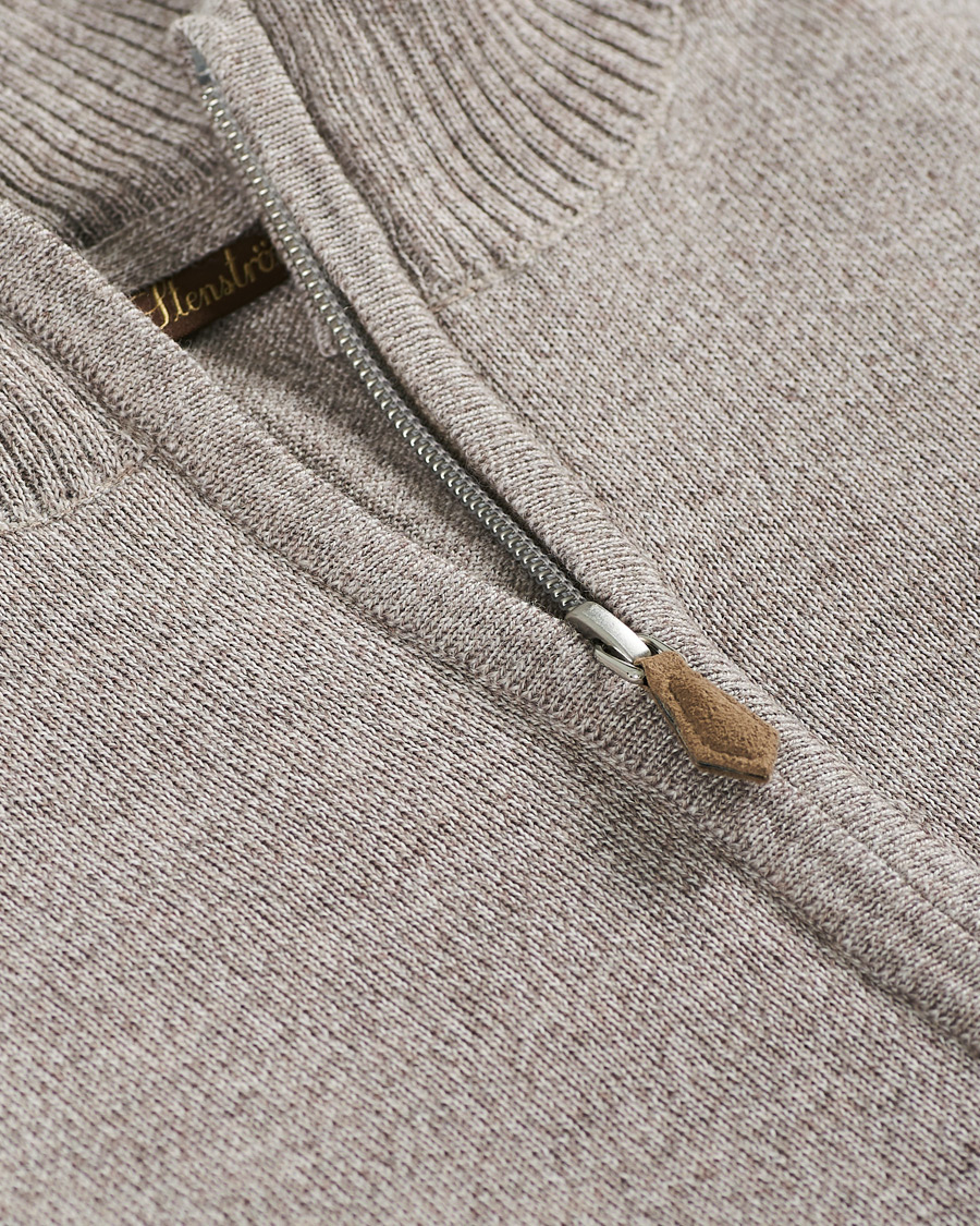 Herre | Trøjer | Stenströms | Merino Full Zip Greige