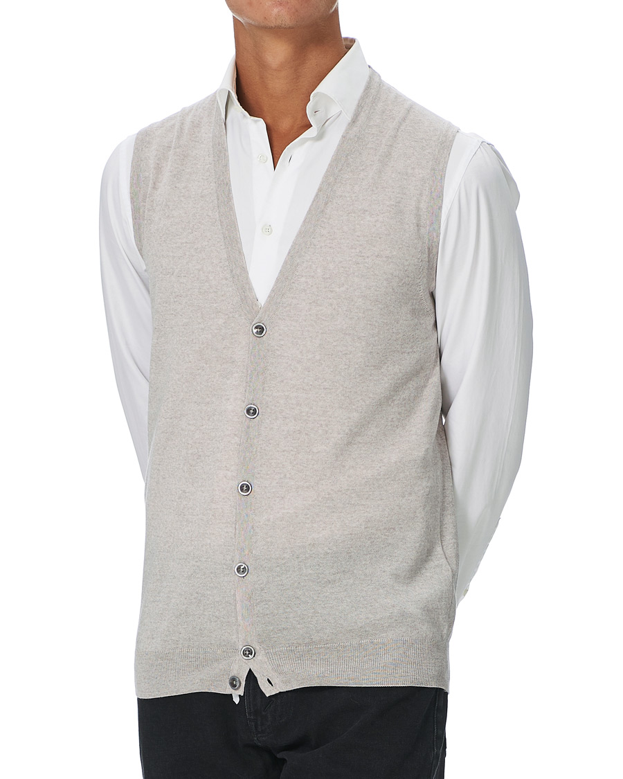Herre | Trøjer | Stenströms | Merino Slipover Grey