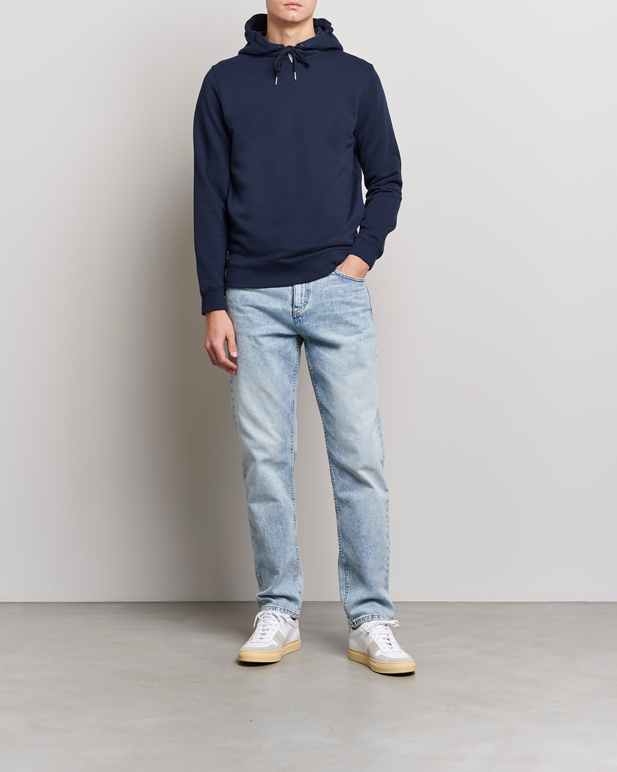 Herre | Trøjer | Stenströms | Cotton College Hoodie Navy