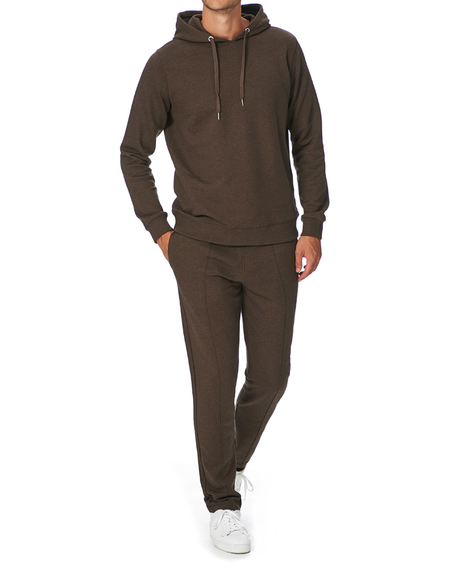 Herre | Trøjer | Stenströms | Cotton College Hoodie Brown