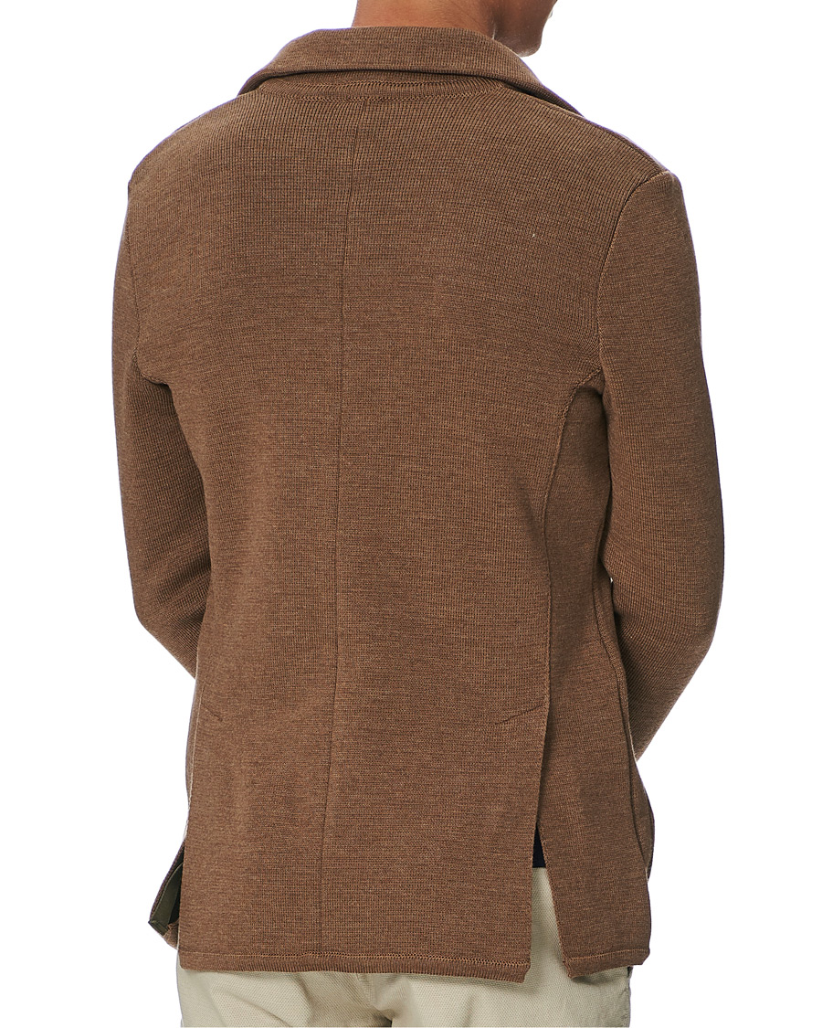 Herre | Blazere & jakker | Stenströms | Milano Knitted Merino Blazer Camel