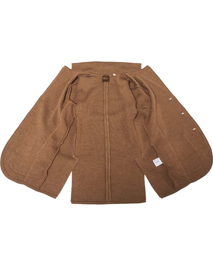 Herre | Blazere & jakker | Stenströms | Milano Knitted Merino Blazer Camel