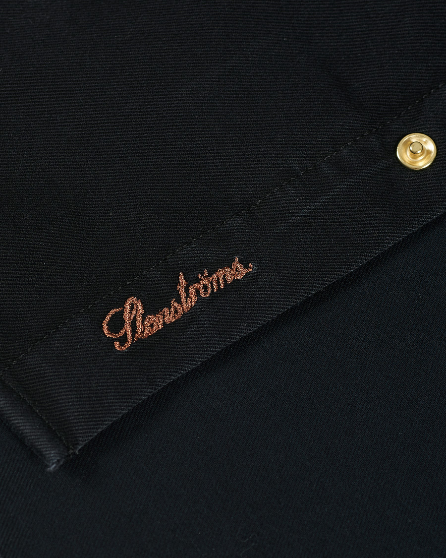 Herre | Skjorter | Stenströms | Slimline Washed Denim Shirt Black