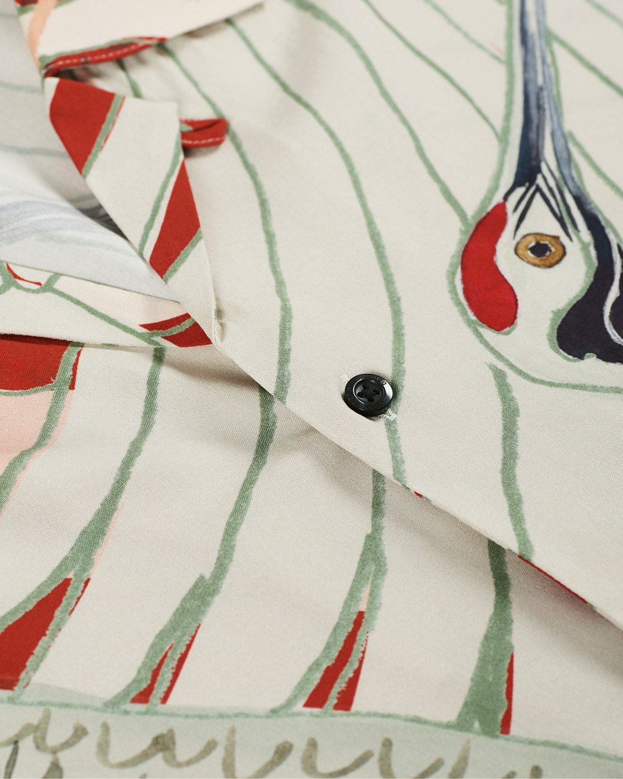 Herre | Skjorter | HUGO | Efab Printed Camp Collar Short Sleeve Shirt Multi
