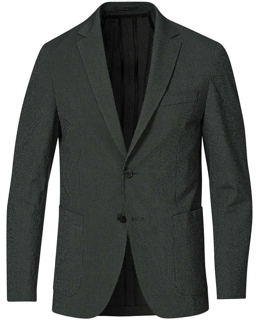 Herre | Blazere & jakker | BOSS BLACK | BOSS Nolvay Seersucker Patch Pocket Blazer Dark Green