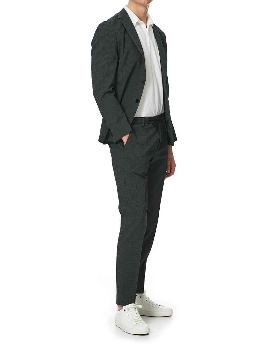 Herre | Blazere & jakker | BOSS BLACK | BOSS Nolvay Seersucker Patch Pocket Blazer Dark Green