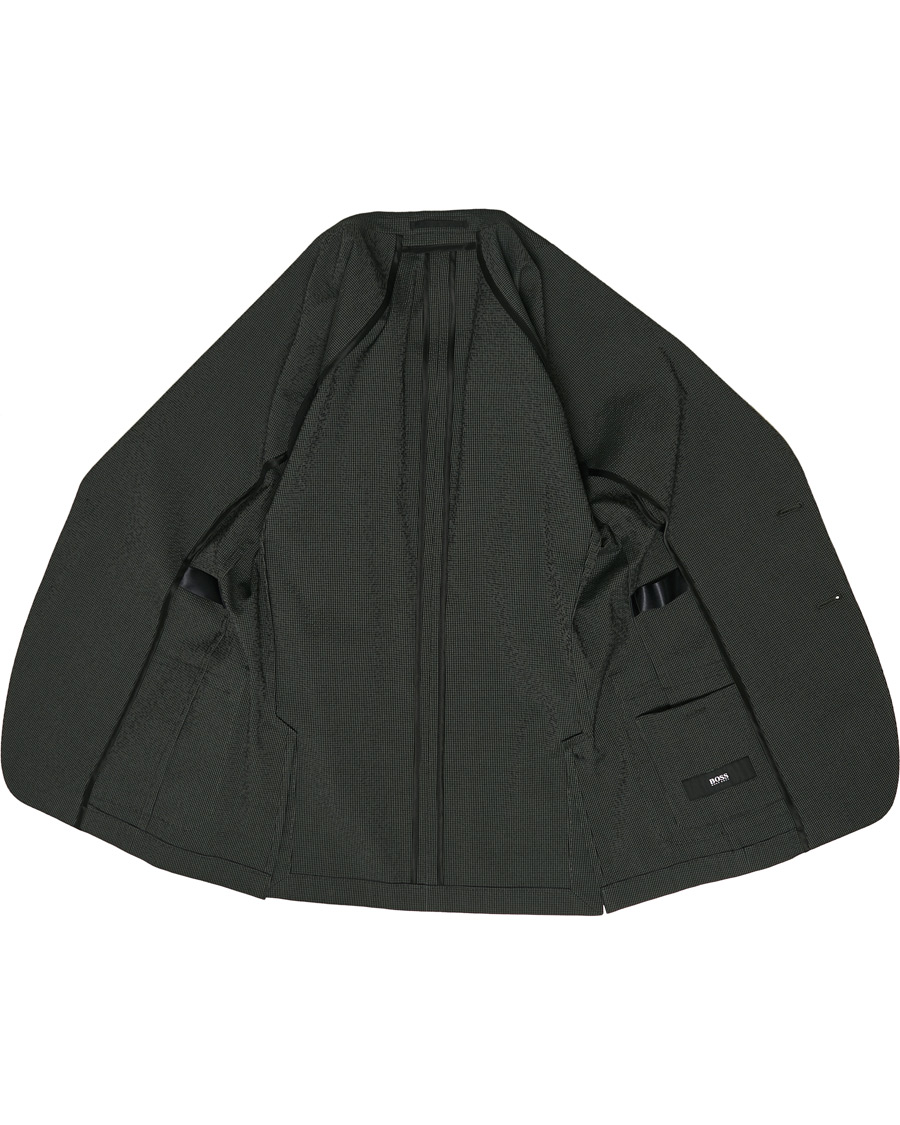 Herre | Blazere & jakker | BOSS BLACK | BOSS Nolvay Seersucker Patch Pocket Blazer Dark Green