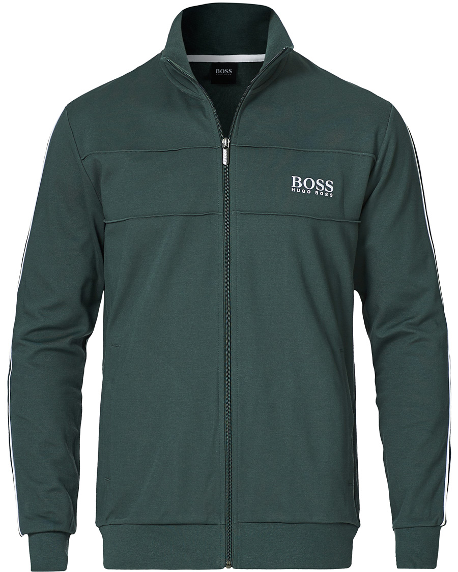 Herre | Trøjer | BOSS BLACK | BOSS Tracksuit Full-Zip Jacket Dark Green