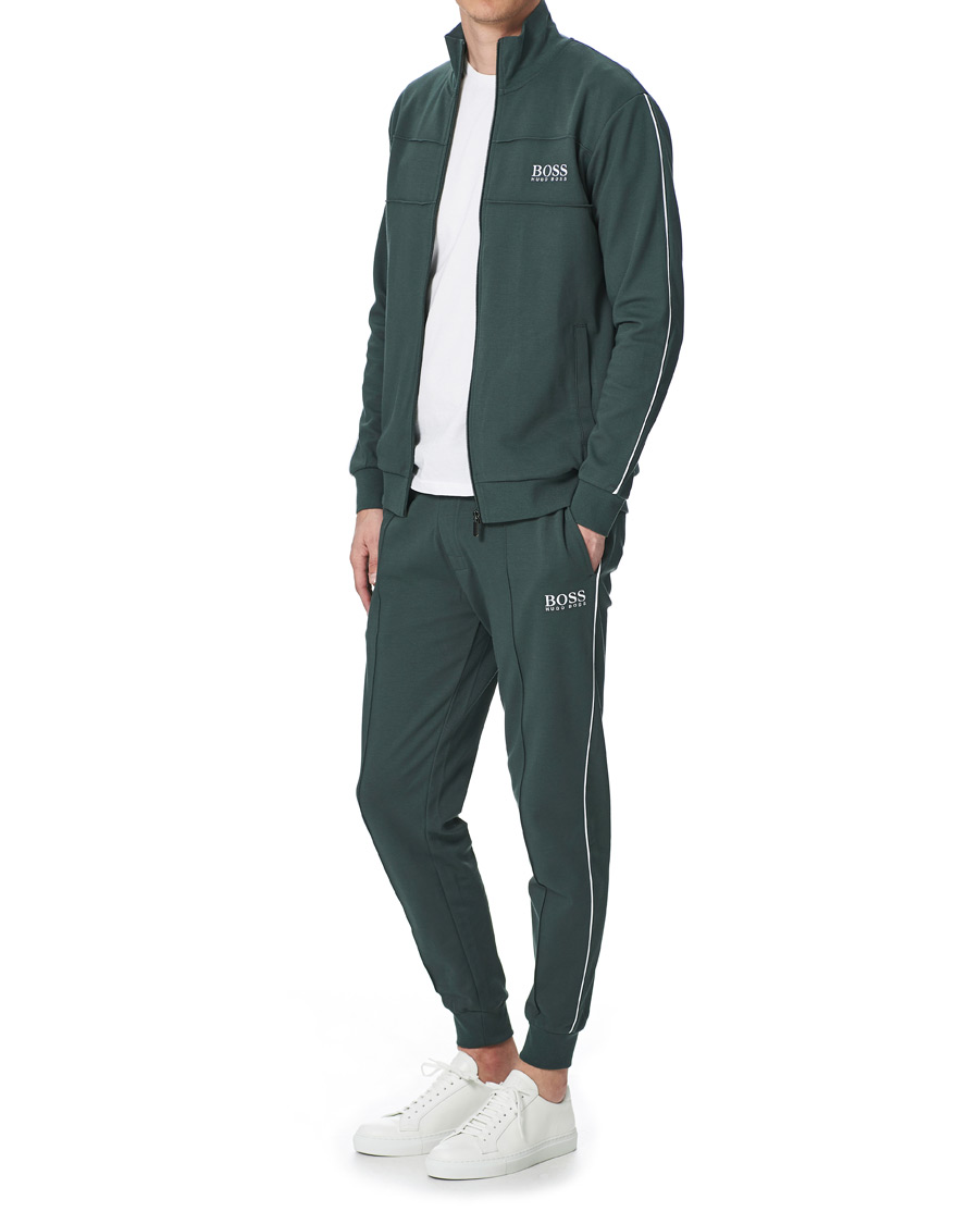 Herre | Trøjer | BOSS BLACK | BOSS Tracksuit Full-Zip Jacket Dark Green