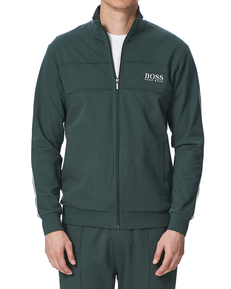 Herre | Trøjer | BOSS BLACK | BOSS Tracksuit Full-Zip Jacket Dark Green