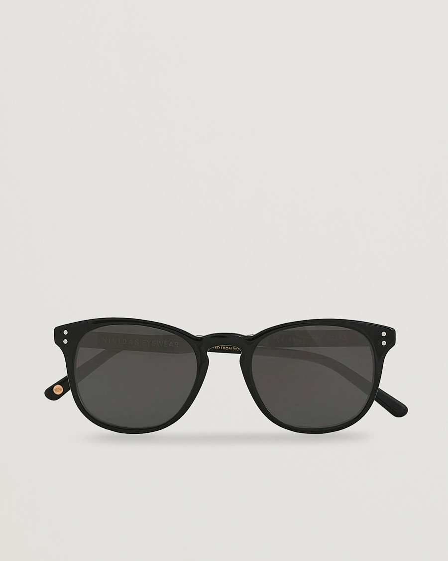 Herre | Nividas Eyewear Vienna Sunglasses Shiny Black | Nividas Eyewear | Vienna Sunglasses Shiny Black