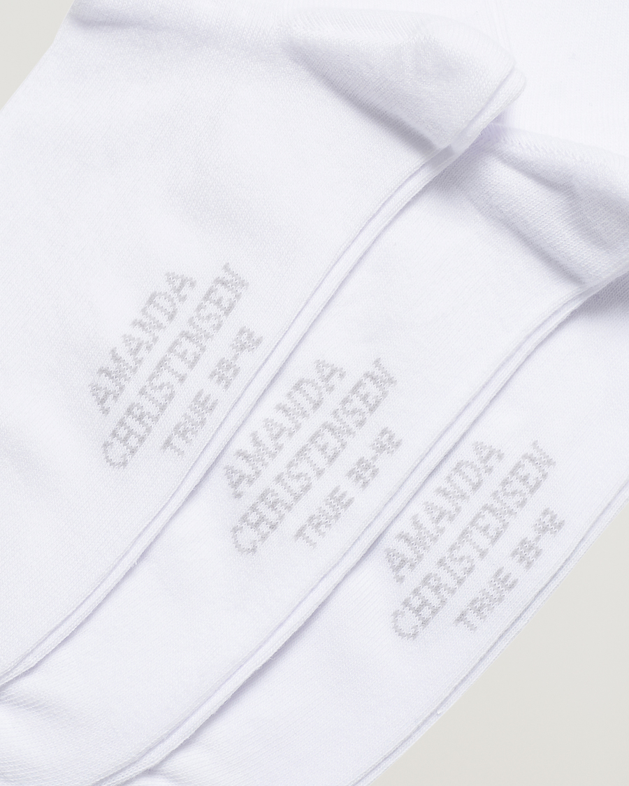 Herre | Afdelinger | Amanda Christensen | 3-Pack True Cotton Socks White